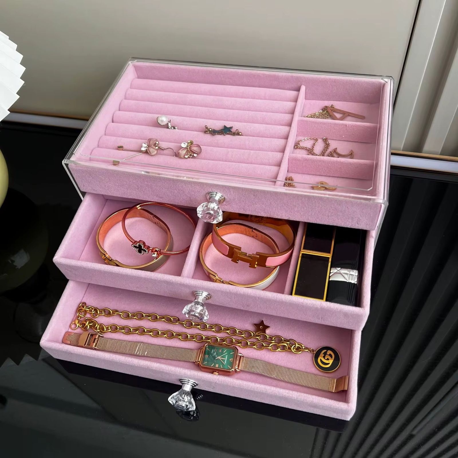 organizador de joyas 3 niveles f